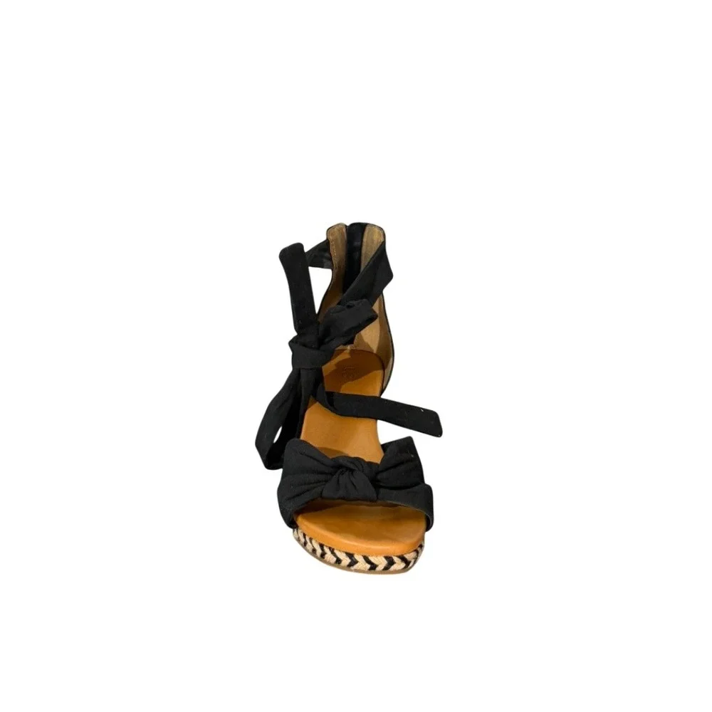 UGG Women's Yarrow Espadrille Wedge Sandal In Black sz11 - Picture 4 of 16